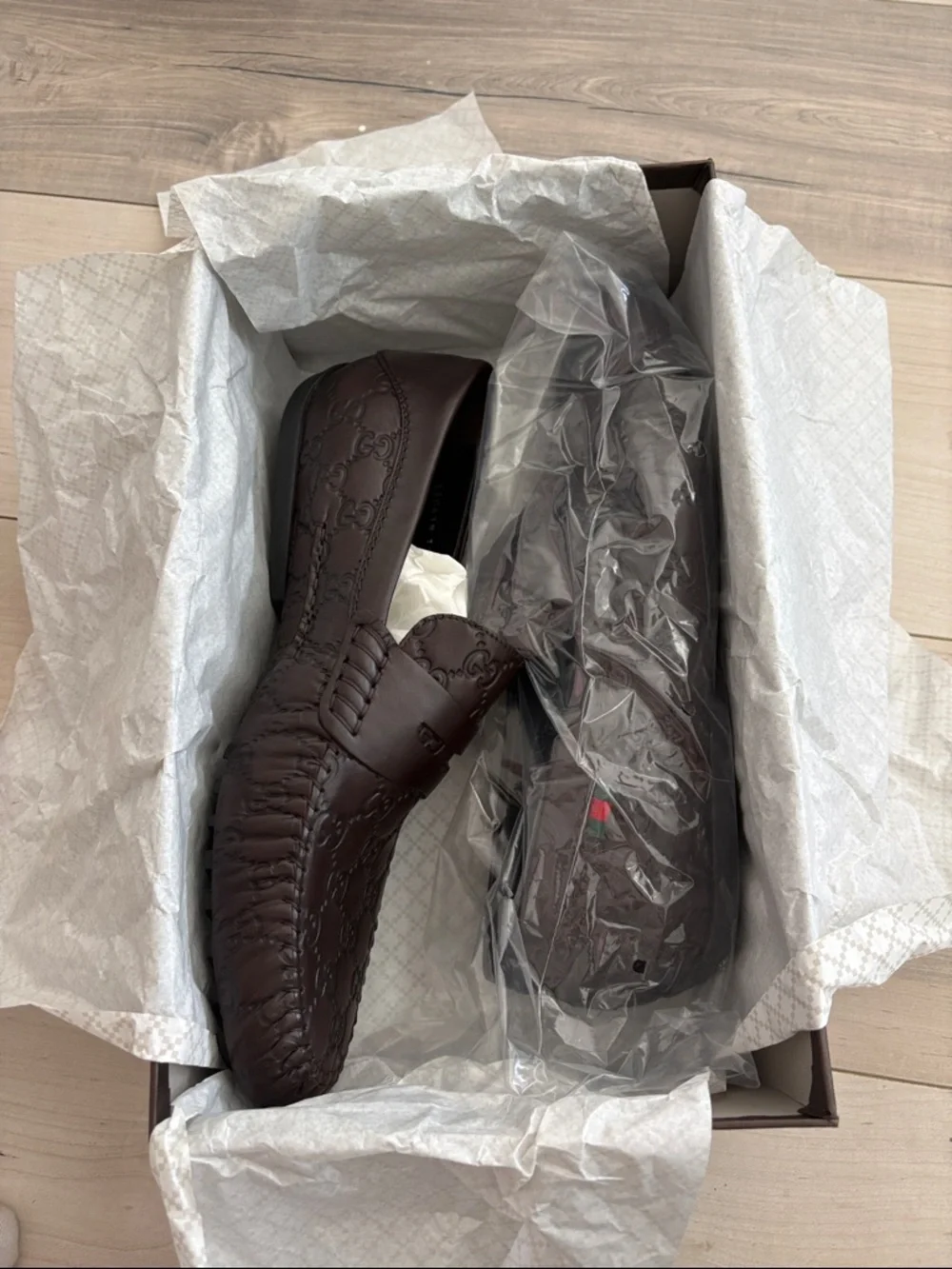 Gucci brown leather